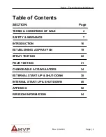 Preview for 3 page of MVP PATRIOT Testing & Adjusting