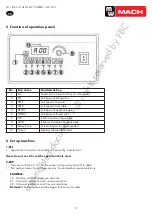 Preview for 17 page of MW MACH 790004461 Manual