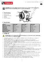 Preview for 2 page of MW TOOLS 722313504 Manual