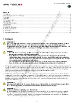 Preview for 2 page of MW TOOLS 722316560 Manual