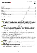 Preview for 16 page of MW TOOLS 722316560 Manual