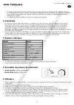 Preview for 6 page of MW TOOLS 722316576 Manual