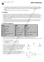 Предварительный просмотр 3 страницы MW TOOLS 722316578 Manual