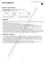 Предварительный просмотр 8 страницы MW TOOLS 722316578 Manual