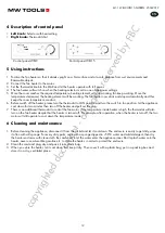 Предварительный просмотр 12 страницы MW TOOLS 722316578 Manual