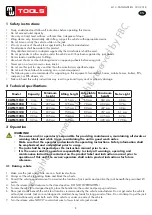 Preview for 8 page of MW TOOLS 7547511030 Manual