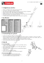 Preview for 2 page of MW TOOLS 754752220 Manual