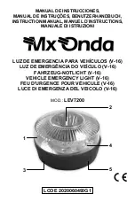 Предварительный просмотр 1 страницы Mx Onda LEV7200 Instruction Manual