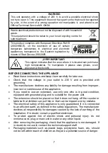 Предварительный просмотр 7 страницы Mx Onda MX-AZ2765 Instruction Manual