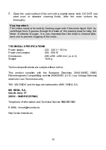 Preview for 10 page of Mx Onda MX-AZ2765 Instruction Manual