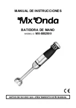 Preview for 1 page of Mx Onda MX-BB2500 Instruction Manual