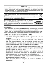 Preview for 10 page of Mx Onda MX-BB2500 Instruction Manual