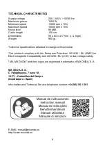 Preview for 24 page of Mx Onda MX-BB2500 Instruction Manual