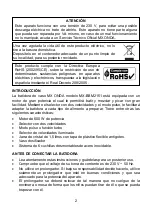 Preview for 2 page of Mx Onda MX-BBM2151 Instruction Manual