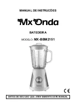 Предварительный просмотр 9 страницы Mx Onda MX-BBM2151 Instruction Manual