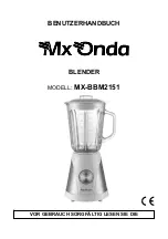 Предварительный просмотр 17 страницы Mx Onda MX-BBM2151 Instruction Manual