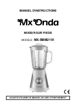 Предварительный просмотр 25 страницы Mx Onda MX-BBM2151 Instruction Manual