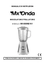 Предварительный просмотр 33 страницы Mx Onda MX-BBM2151 Instruction Manual