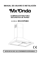 Preview for 1 page of Mx Onda MX-CDP2682 User And Installation Manual