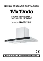 Preview for 1 page of Mx Onda MX-CDP2686 User And Installation Manual