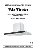 Preview for 31 page of Mx Onda MX-CDP2686 User And Installation Manual