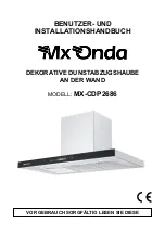 Preview for 76 page of Mx Onda MX-CDP2686 User And Installation Manual