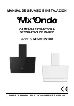 Preview for 1 page of Mx Onda MX-CDP2688 User And Installation Manual