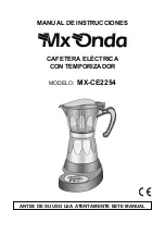 Предварительный просмотр 1 страницы Mx Onda MX-CE2254 Instruction Manual