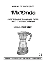 Предварительный просмотр 13 страницы Mx Onda MX-CE2254 Instruction Manual