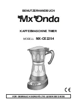 Предварительный просмотр 37 страницы Mx Onda MX-CE2254 Instruction Manual