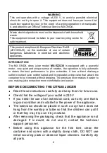 Preview for 10 page of Mx Onda MX-EZ2230 Instruction Manual