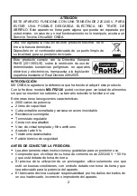 Preview for 2 page of Mx Onda MX-FR2126 Instruction Manual