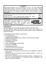 Preview for 38 page of Mx Onda MX-FR2127 Instruction Manual