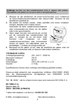 Preview for 40 page of Mx Onda MX-GR2165 Instruction Manual