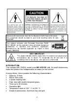 Предварительный просмотр 32 страницы Mx Onda MX-HC2159 Instruction Manual