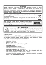 Preview for 2 page of Mx Onda MX-HC2178 Instruction Manual