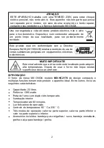 Preview for 12 page of Mx Onda MX-HC2178 Instruction Manual