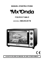 Preview for 21 page of Mx Onda MX-HC2178 Instruction Manual