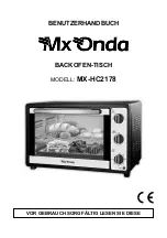 Preview for 41 page of Mx Onda MX-HC2178 Instruction Manual