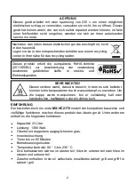 Preview for 42 page of Mx Onda MX-HC2178 Instruction Manual