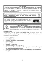 Preview for 52 page of Mx Onda MX-HC2178 Instruction Manual