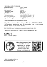 Preview for 60 page of Mx Onda MX-HC2178 Instruction Manual