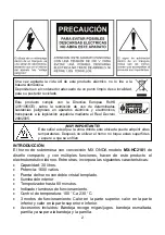 Preview for 2 page of Mx Onda MX-HC2181 Instruction Manual