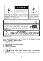 Preview for 52 page of Mx Onda MX-HC2181 Instruction Manual