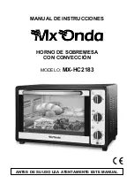 Mx Onda MX-HC2183 Instruction Manual preview