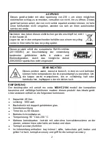 Preview for 26 page of Mx Onda MX-HC2184 Instruction Manual