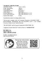 Preview for 72 page of Mx Onda MX-HC2184 Instruction Manual