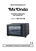 Предварительный просмотр 23 страницы Mx Onda MX-HC2198 Instruction Manual