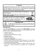 Preview for 26 page of Mx Onda MX-HC2600 Instruction Manual