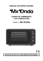 Предварительный просмотр 1 страницы Mx Onda MX-HC2604 Instruction Manual